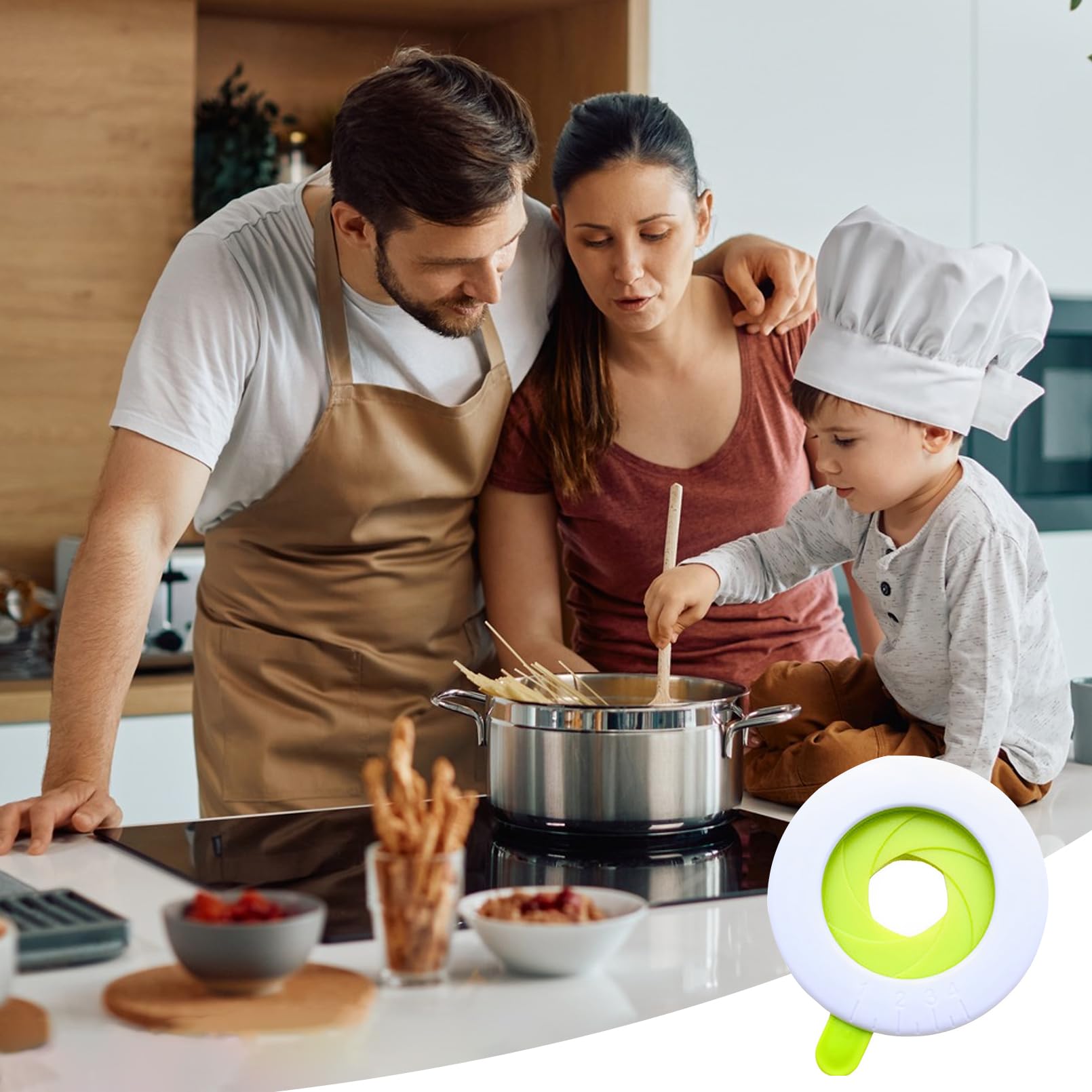 Medidores para La Pasta Medidores para Pasta Precisos con Diseño Rotativo Ideales para Evitar Desperdicio Utensilios para La Pasta Compactos y Elegantes Que Ahorran Espacio 2 Piezas