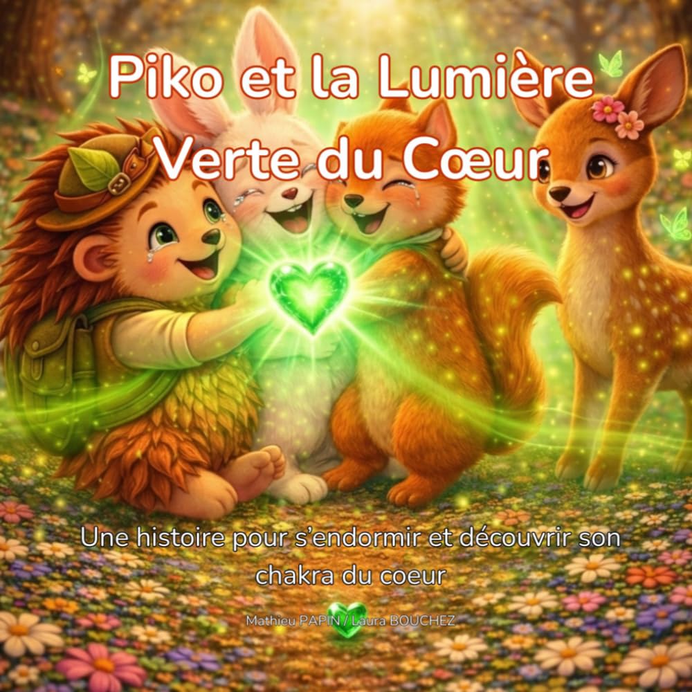 Piko et la Lumière Verte du Cœur: Une histoire pour s’endormir et découvrir son chakra du cœur (Les Aventures Lumineuses de Piko)