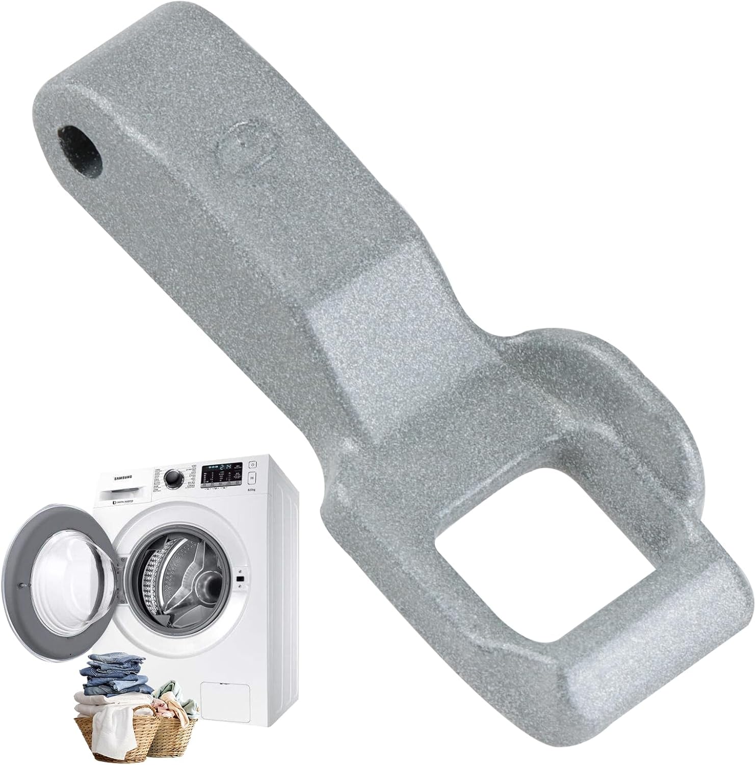 MFG63099101 Washer Door Lock Strik Replacement Part Compatible with Lg Kenmore Elite Kenmore Washing Machine Door Latch Hook Locker WM3170CW WM3670HVA