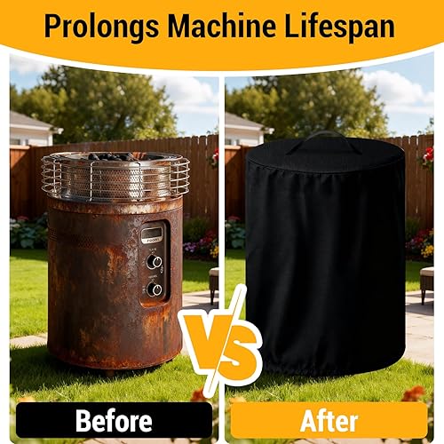 Miniatura 6 de Cubierta para fogata Ninja Fireside 360, Ninja cubierta para fogata al aire libre 600d Oxford con respaldo de PVC, impermeable, a prueba de polvo y