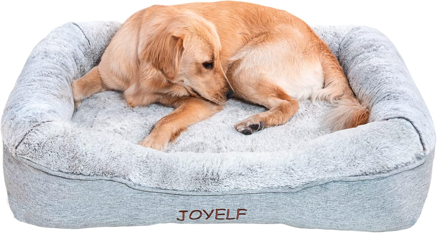 JOYELF Memory Foam Dog Bed XLarge Orthopedic Pet Bed with Washable