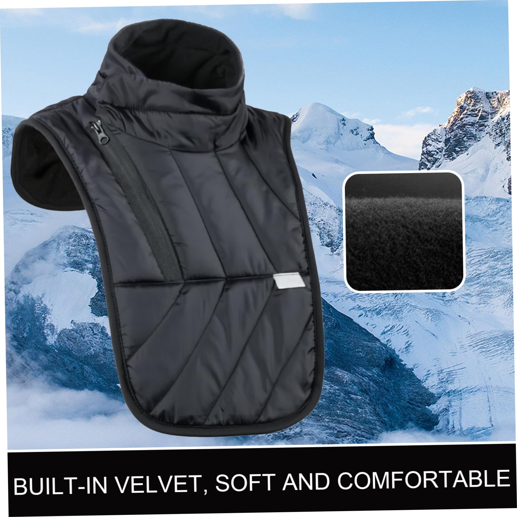 Motorcycle Neck Gaiter Afficher Le Vent et Le Cou à Moto réglable Chaussage d'hiver Chaussure de 3 Pouces de 3 Pouces