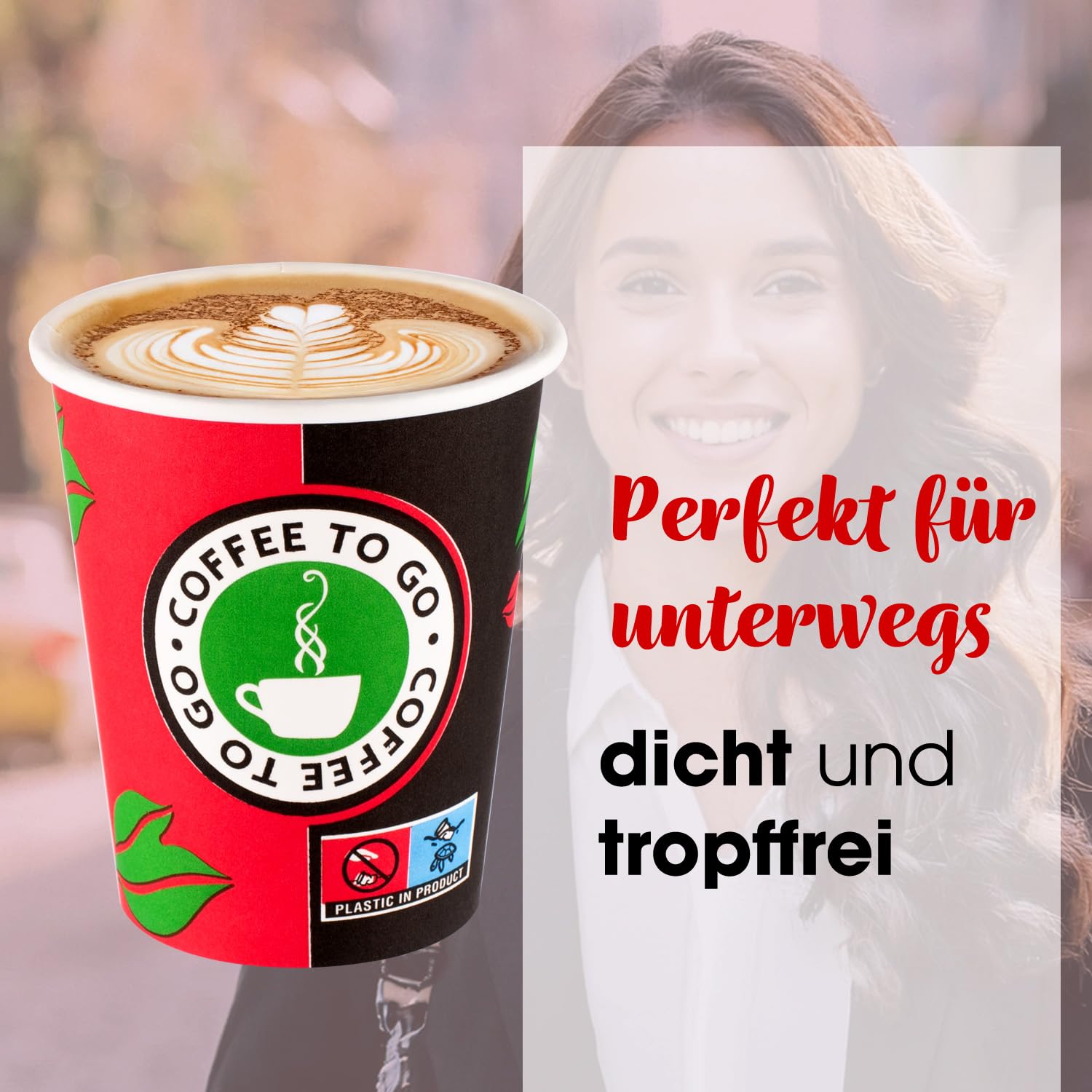 redmax Pappbecher 1000 Stück 200 ml – Kaffeebecher To Go aus Kraftpapier – Einweg Papierbecher für Kaffee, Tee, Glühwein & Kaltgetränke – Coffee Cups