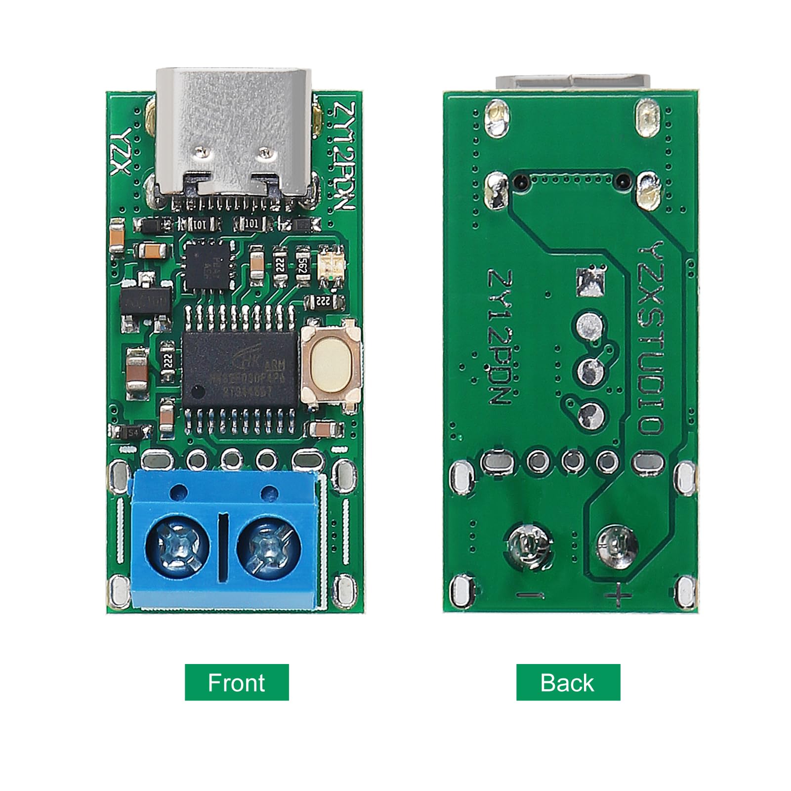 USB-C Trigger Module ZY12PDN Module - 100W PD Tester, Voltage Selector ...
