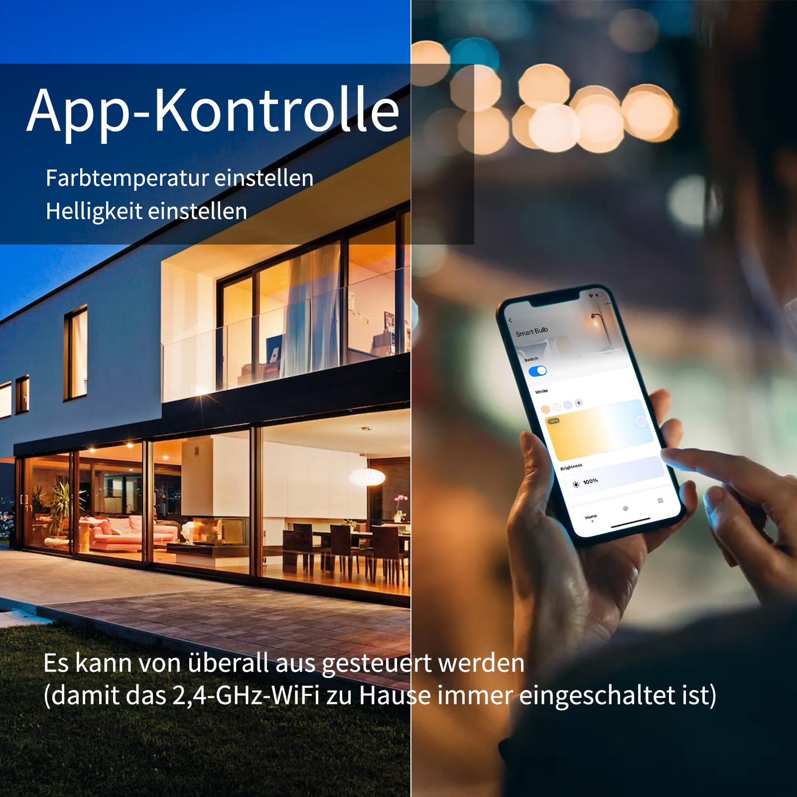 I-SHUNFA Lampadine LED G9 intelligenti Wi-Fi, dimmerabili in continuo, compatibili con Alexa/Google Home, AC 230V 2700K-6500K, luminosità regolabile 1%-100%, 4W, 400LM (2 Pack)