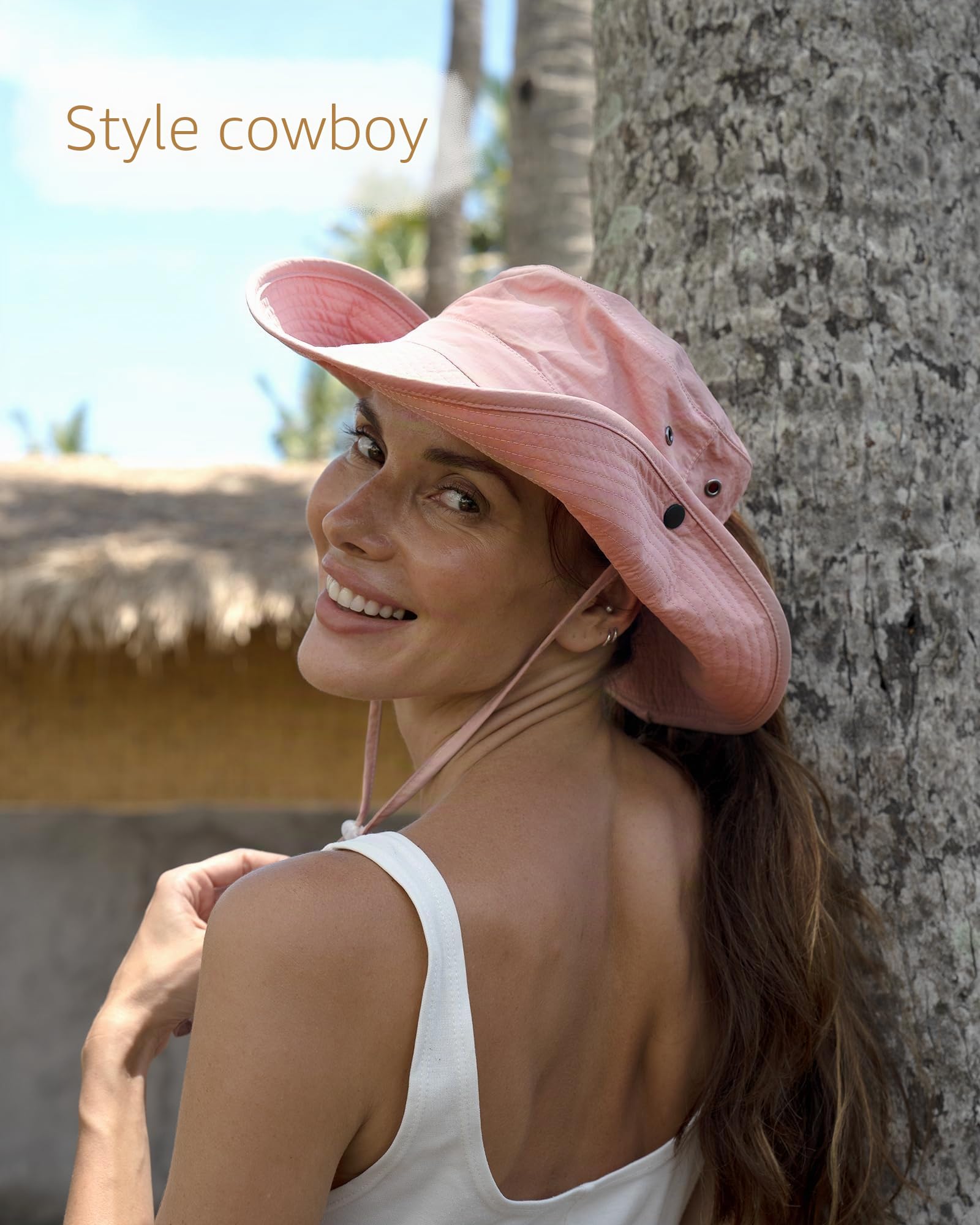 FURTALK Chapeau de soleil unisexe avec protection UV pour homme et femme - Pliable - Chapeau de randonnée portable - Chapeau de pêche à large bord