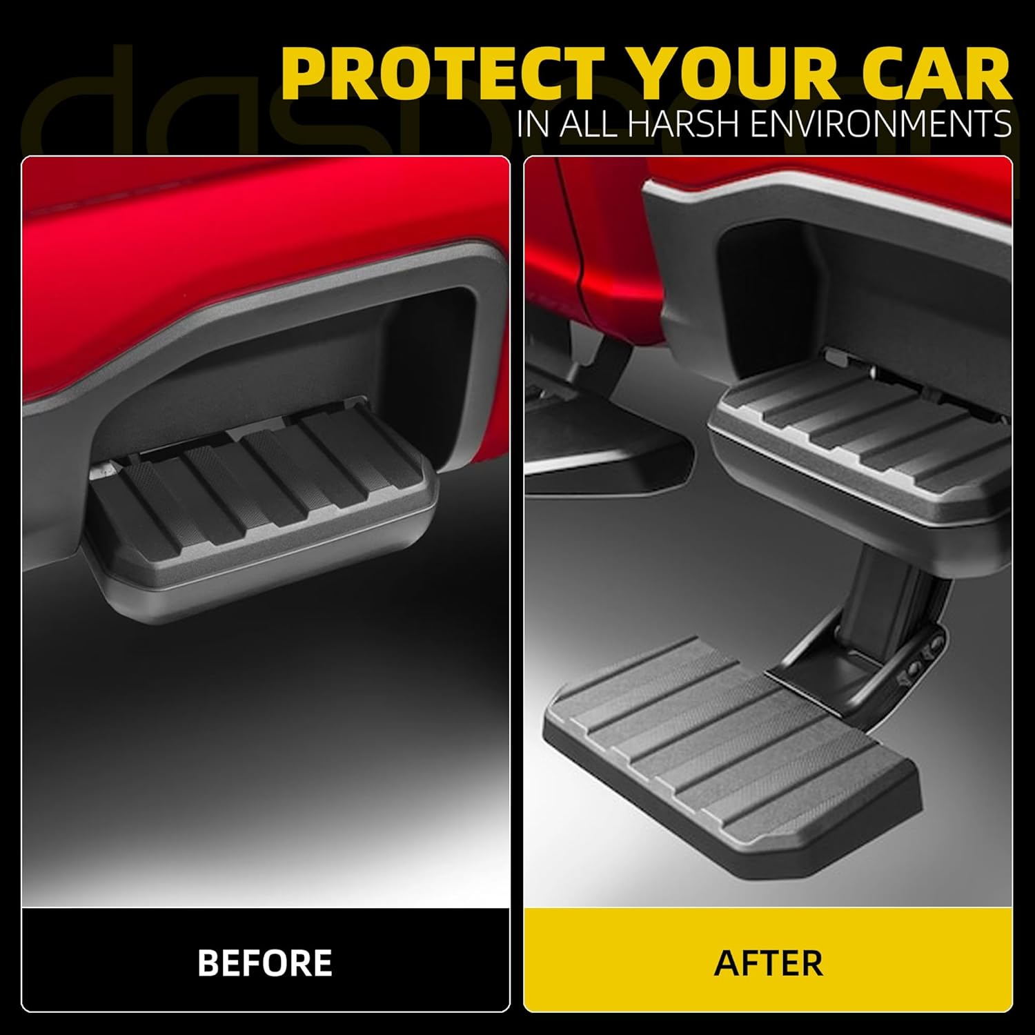 Dasbecan Truck Side Step Retractable Step Compatible with Left Driver Side Ford F250 Super Duty 2023 2024 2025 Replace# VPC3Z17A958D VPC3Z-17A958-D