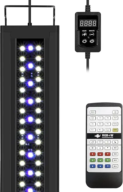 Rampe LED Aquarium NICREW SkyLED RGB+W 24/7 - Éclairage Étanche 30-42 cm