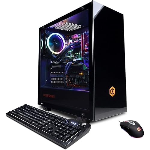 CyberPowerPC Gamer Xtreme VR Gaming PC, Liquid Cool Intel Core i9-10850K 3.6GHz, 16GB DDR4, GeForce RTX 2070 Super 8GB, 1TB PCI-E NVMe SSD, WiFi Ready & Win 10 Home (GXiVR8080A10, Black)