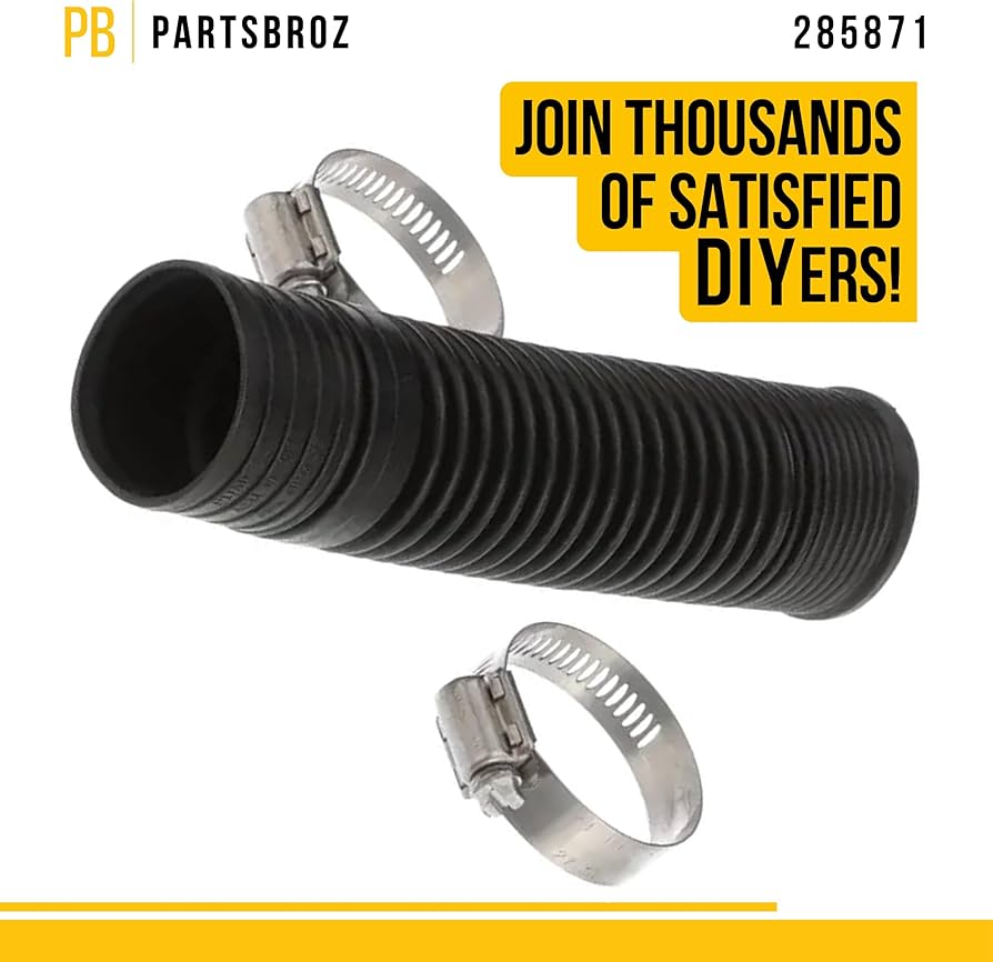 Amazon.com: PartsBroz 285871 Tub to Pump Hose - Compatible With