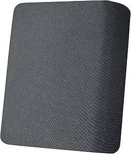 XINEAGE Large Couch Cushion Covers Seat Cushion Cover Thick Stretch Sofa Slipcovers 1 Piece Individual Couch Covers with Elastic Bottom(Single XL Seat Cushion/Backrest,Dark Grey)