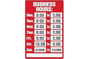 Cosco Business Hours Sign Kit