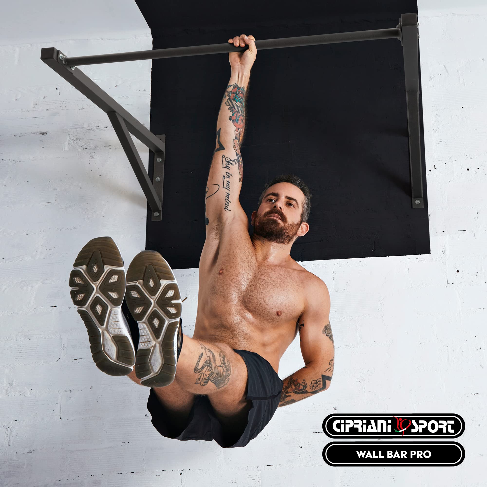 Cipriani sport - Barra Trazioni a Muro Gym Wall Bars - Professionale per Muscle Up, Pull Up - per Calisthenics, Bodybuilding - Robusta e Sicura