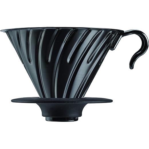 HARIO Coffee - Hot Brew Paper Drip Mat Metal Material (Black) 1-4 Cups
