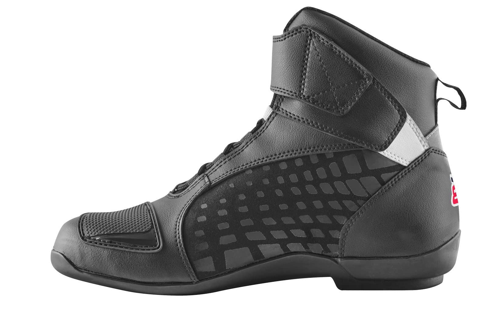 Bogotto GPX Chaussures de moto, noir/blanc/rouge, 45
