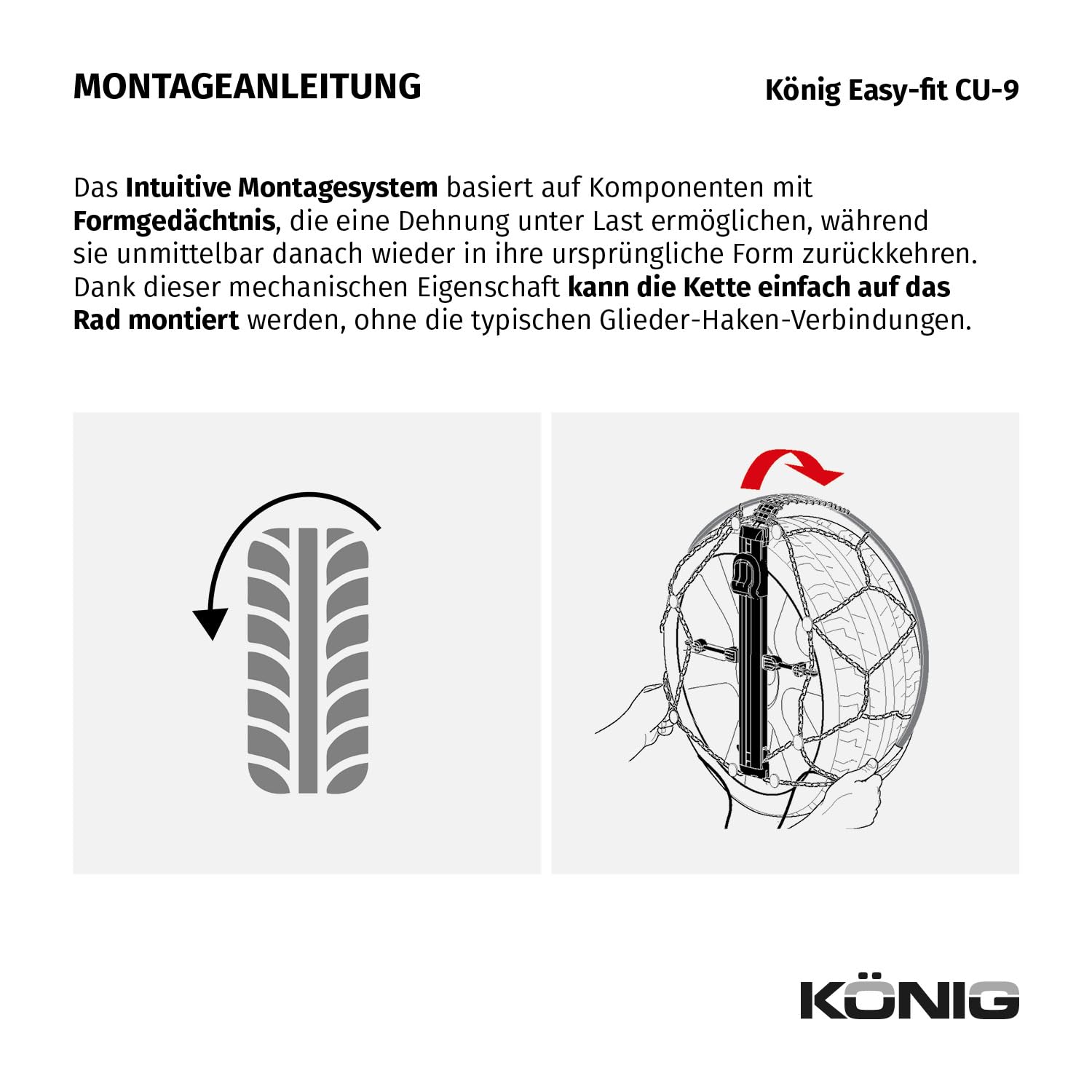 KÖNIG Easy-Fit CU-9 103 - Schneeketten