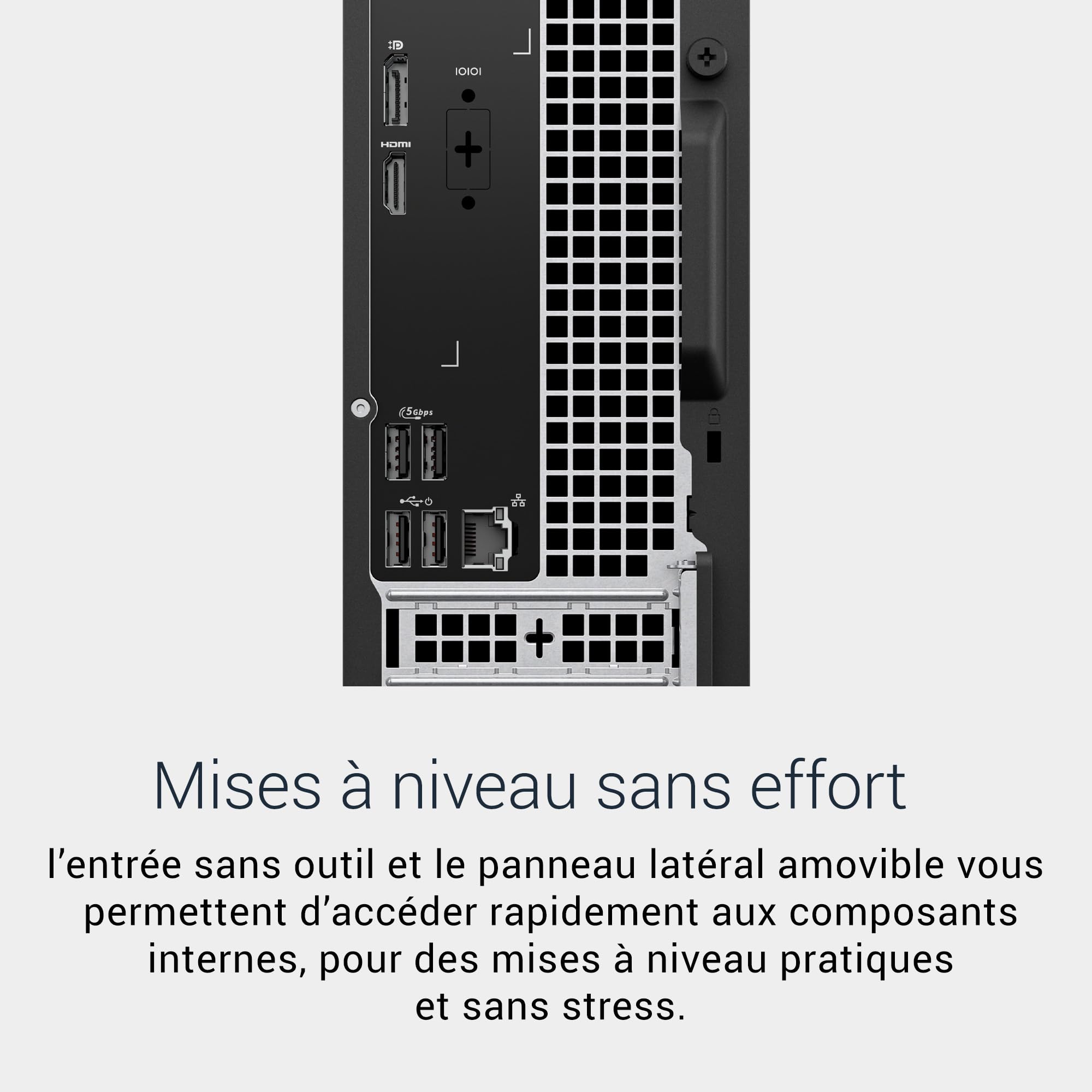 Dell Slim ECS1250 Ordinateur Fixe Intel Core Ultra 5 16Go RAM SSD 1To Wi-Fi 6 Bluetooth Windows 11 Home Noir