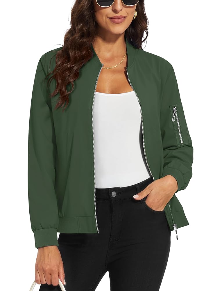 Amazon.com: MAGCOMSEN Womens Casual Jacket Lightweight