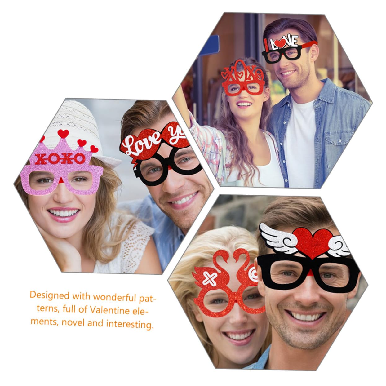 Alipis 18stücke Teiliges Set Valentinstag Herzbrillen Lustige Partybrillen Als Fotorequisiten Für Hochzeiten Und Besondere Anlässe Für Romantische Und Kreative Posen