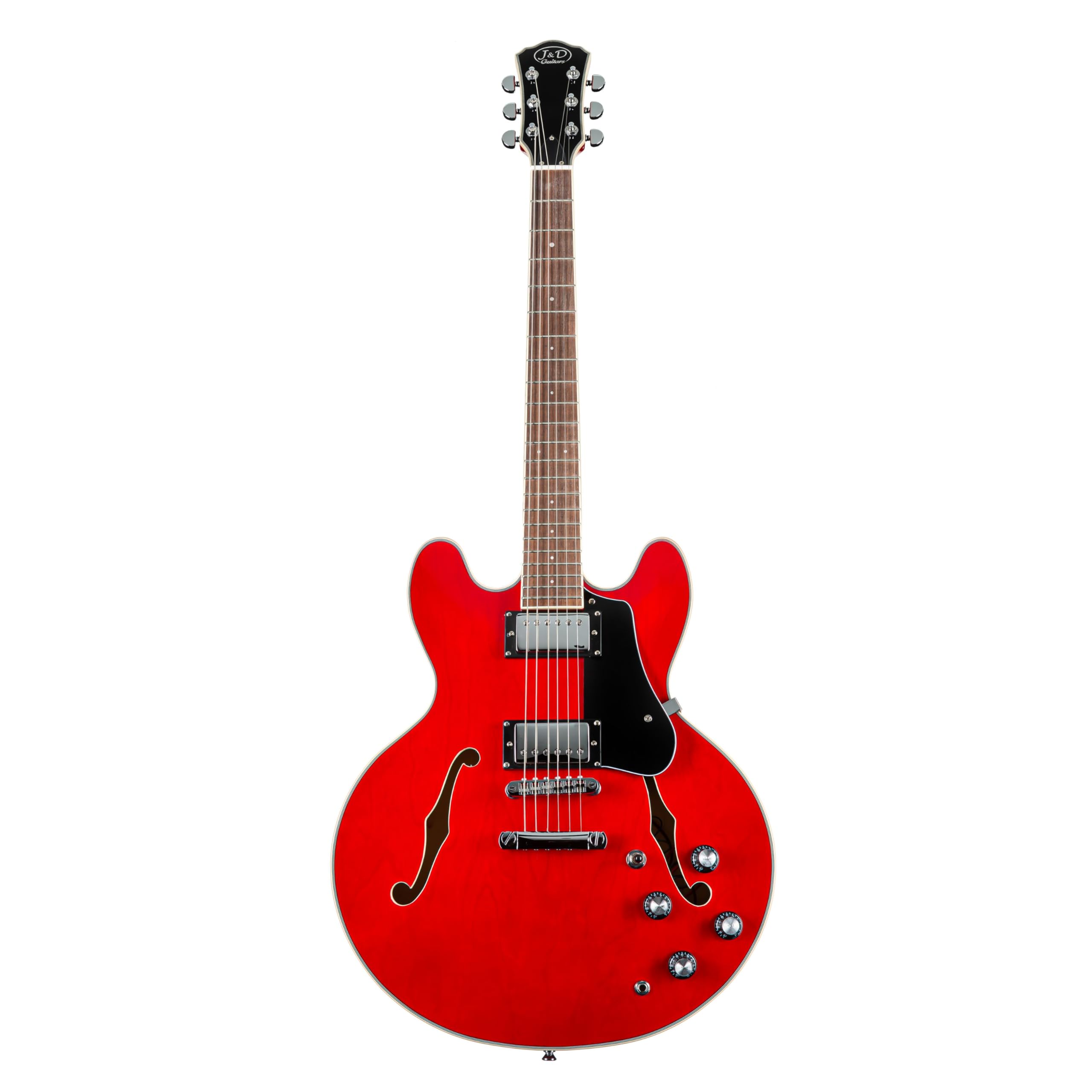J & D SH-1 II Red - Halbakustik Gitarre