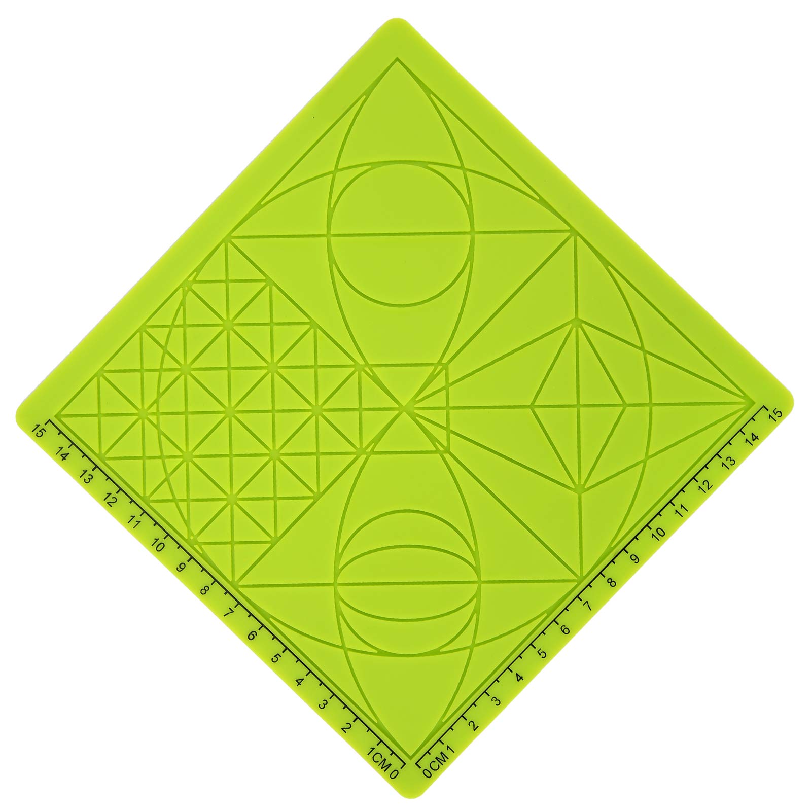 3D Printing Pen Silicone Design Mat with Basic Template with 2 Silicone Finger Caps Great 3D Pen Drawing Tools