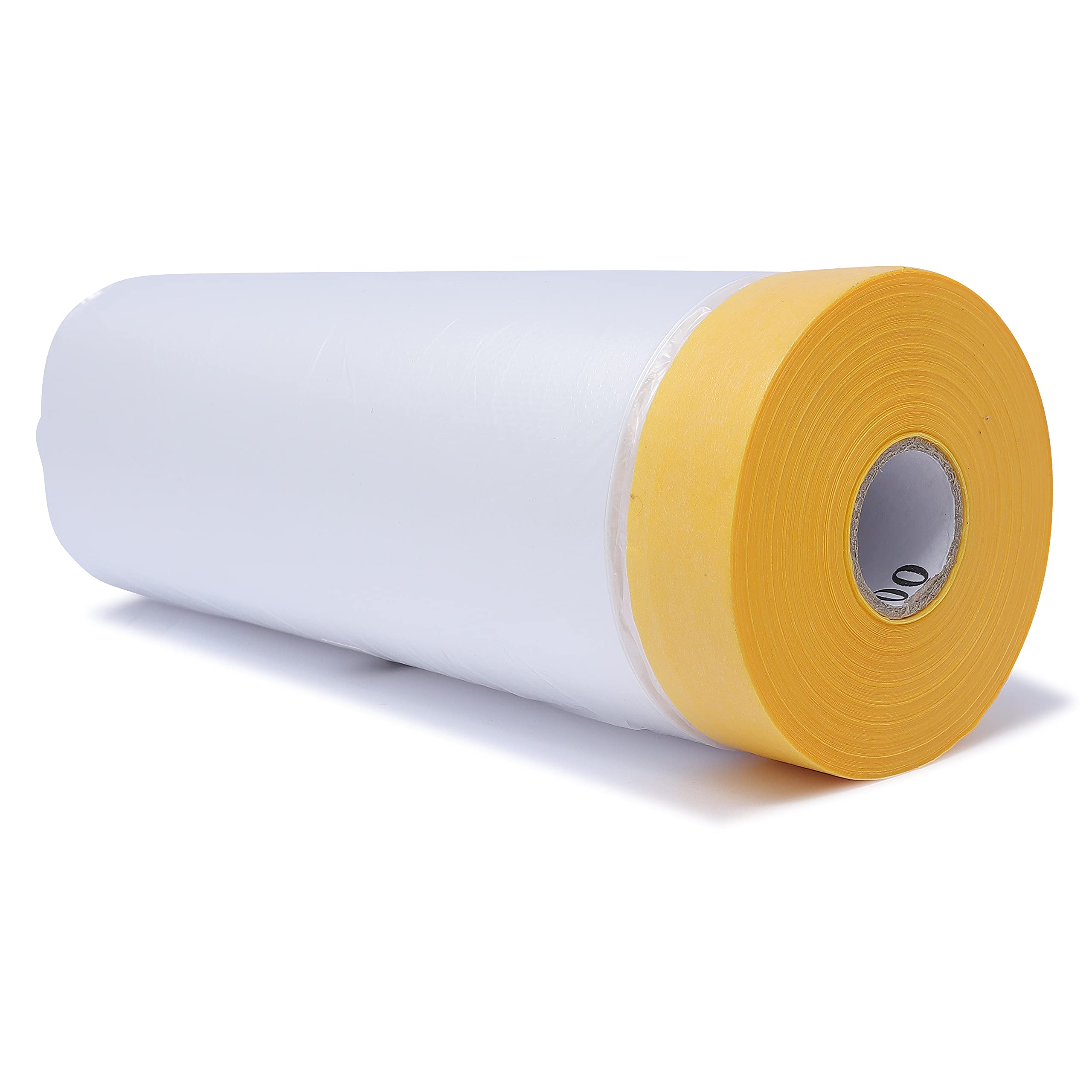 gws 9 Rollen Maler-Abdeckfolie mit Washi- Tape, Faltmasker für scharfe und flache Farbkanten, rückstandslos entfernbar, |33 m x 1100 mm