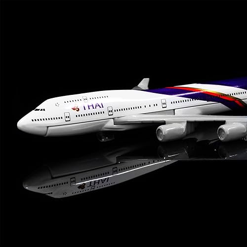 Miniatura 4 de 24-Hours Thailand Airways International Boeing 747 Modelo de metal de aleación Avión de regalo de cumpleaños Modelos de avión