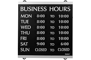 Century Series Black and Silver Headline Sign, 14” x 13” with Suction Cups
