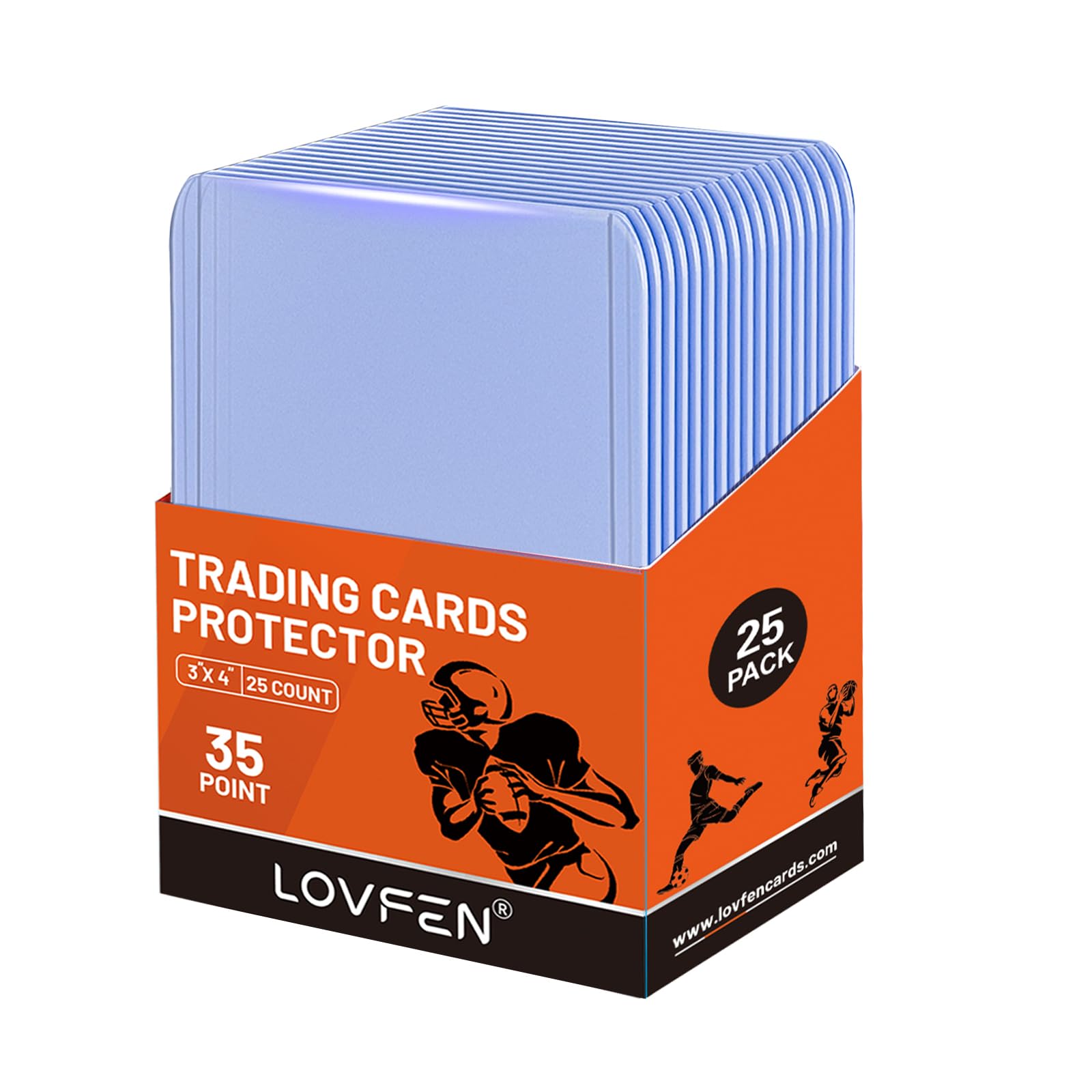 25CT Soft Card Sleeves 2.6”x3.6“ Clear Penny Sleeve for Trading Cards Plastic Protective Cover Fit for MTG Baseball Football Sports Game Cards