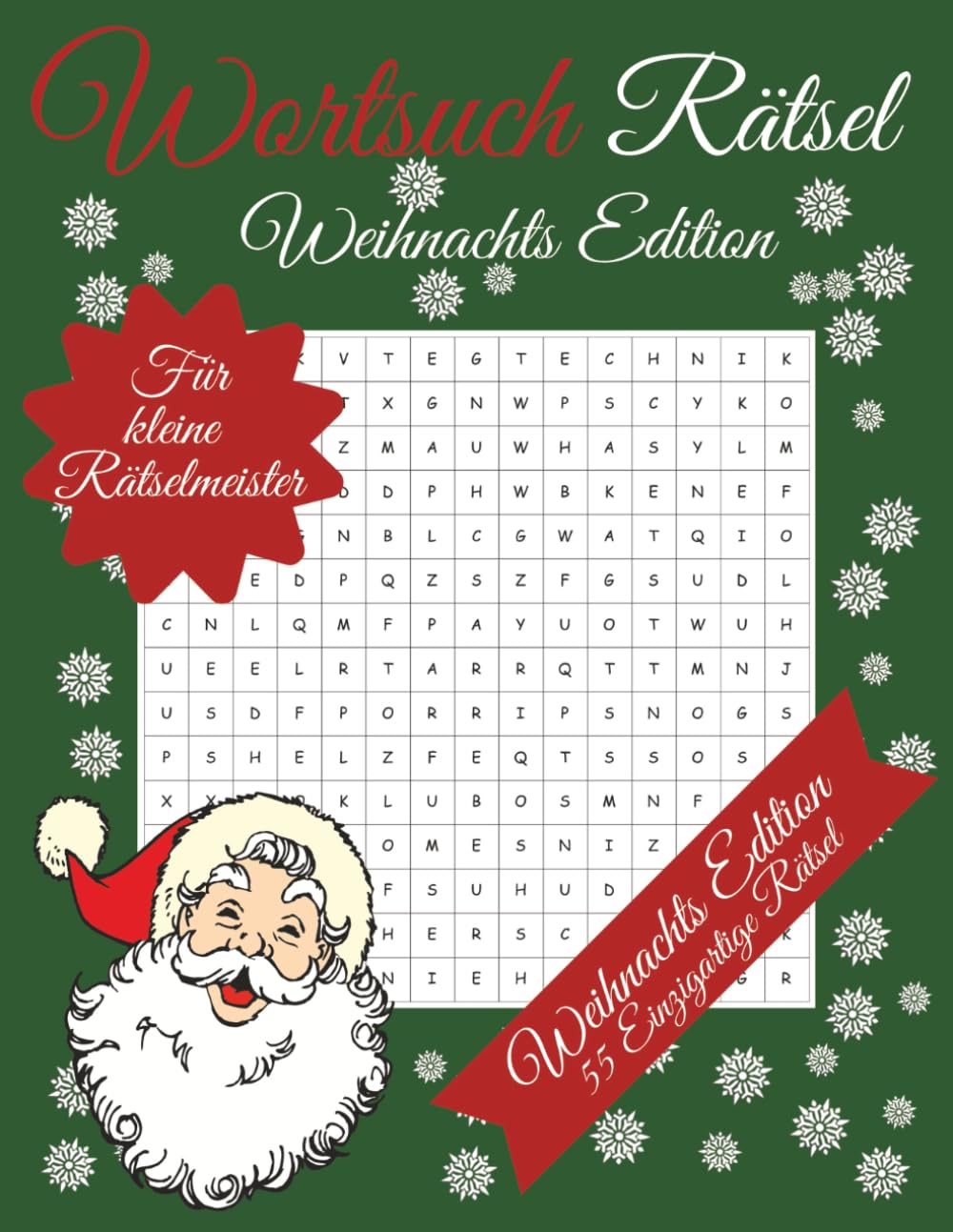 Wortsuch Rätsel Weihnachts Edition: 55 Einzigartige Rätsel für Kleine Rätselfreunde | Für Entspannung, Stressabbau, Zeitvertreib und Mehr