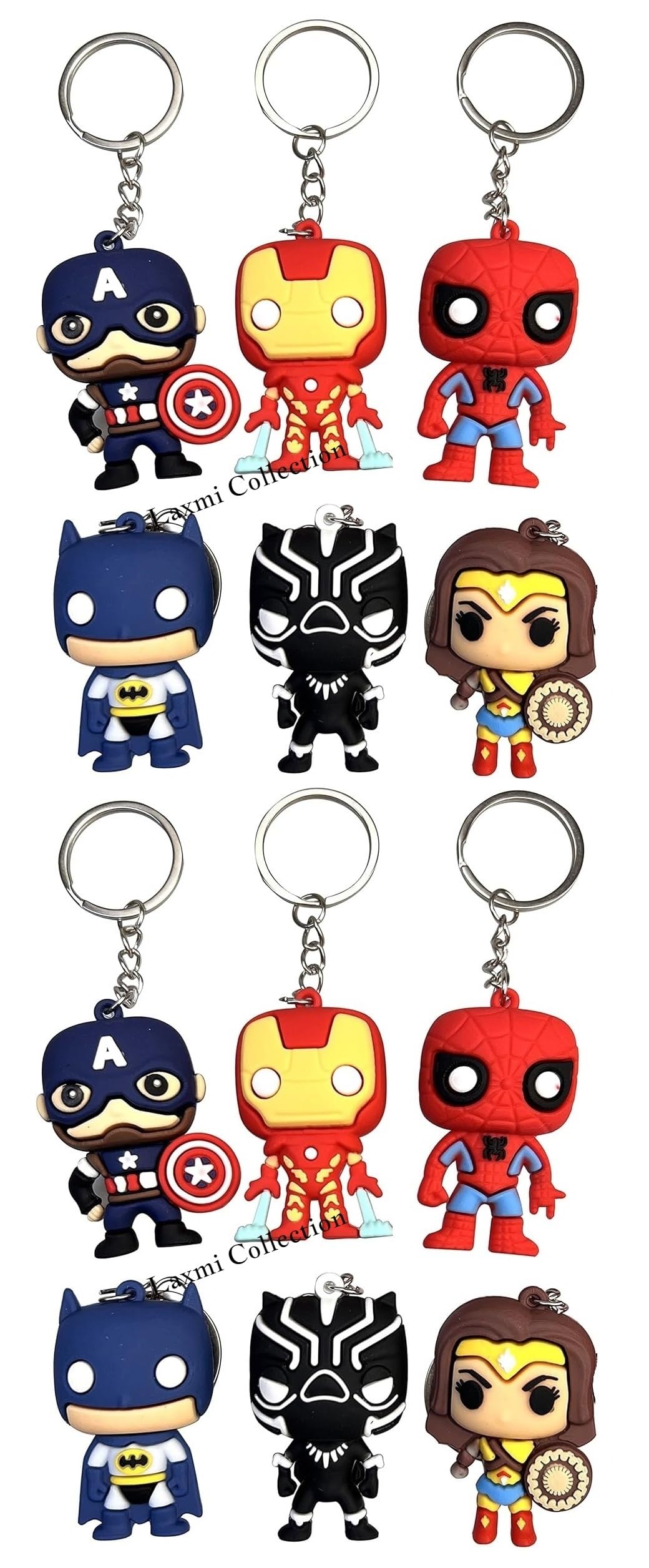 Laxmi Collection 20 PCS Super Hero Keyrings Key Chains for Kids Boys Girls Children and Adults Birthday Return Gifts in Bulk Pinata Filler Multi-color (Pack Of 20) (B0CSWKS239) Amazon Price History, Amazon Price Tracker