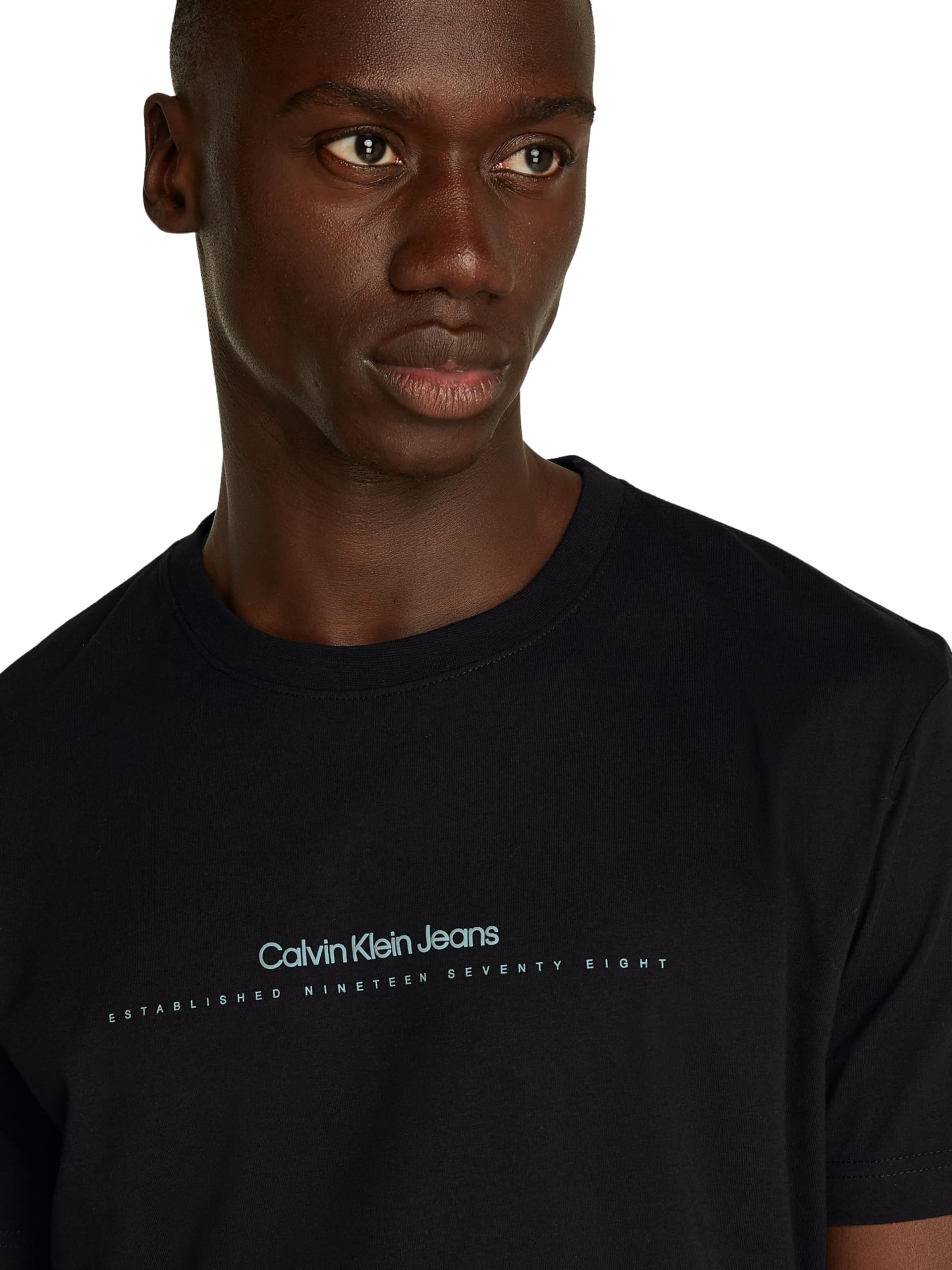Calvin Klein Uomo T-Shirt Maniche Corte Minimal Logo Tee Scollo Rotondo