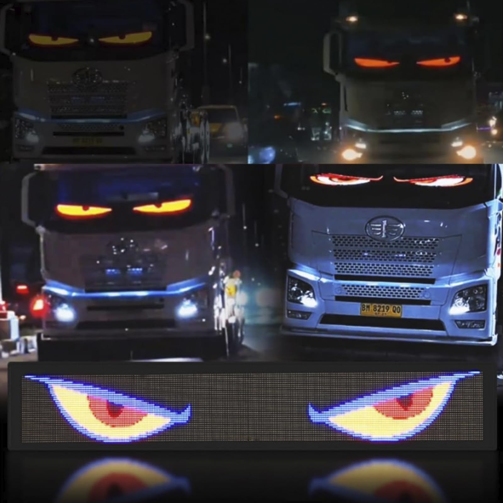 2er Teufelaugen-Licht Für Autos, Programmierbare Flexible LED-Augen Für