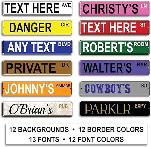 Miniatura 3 de Letrero de metal de aluminio blanco 007 personalizado con tu nombre (24 x 36 pulgadas, blanco, vertical)