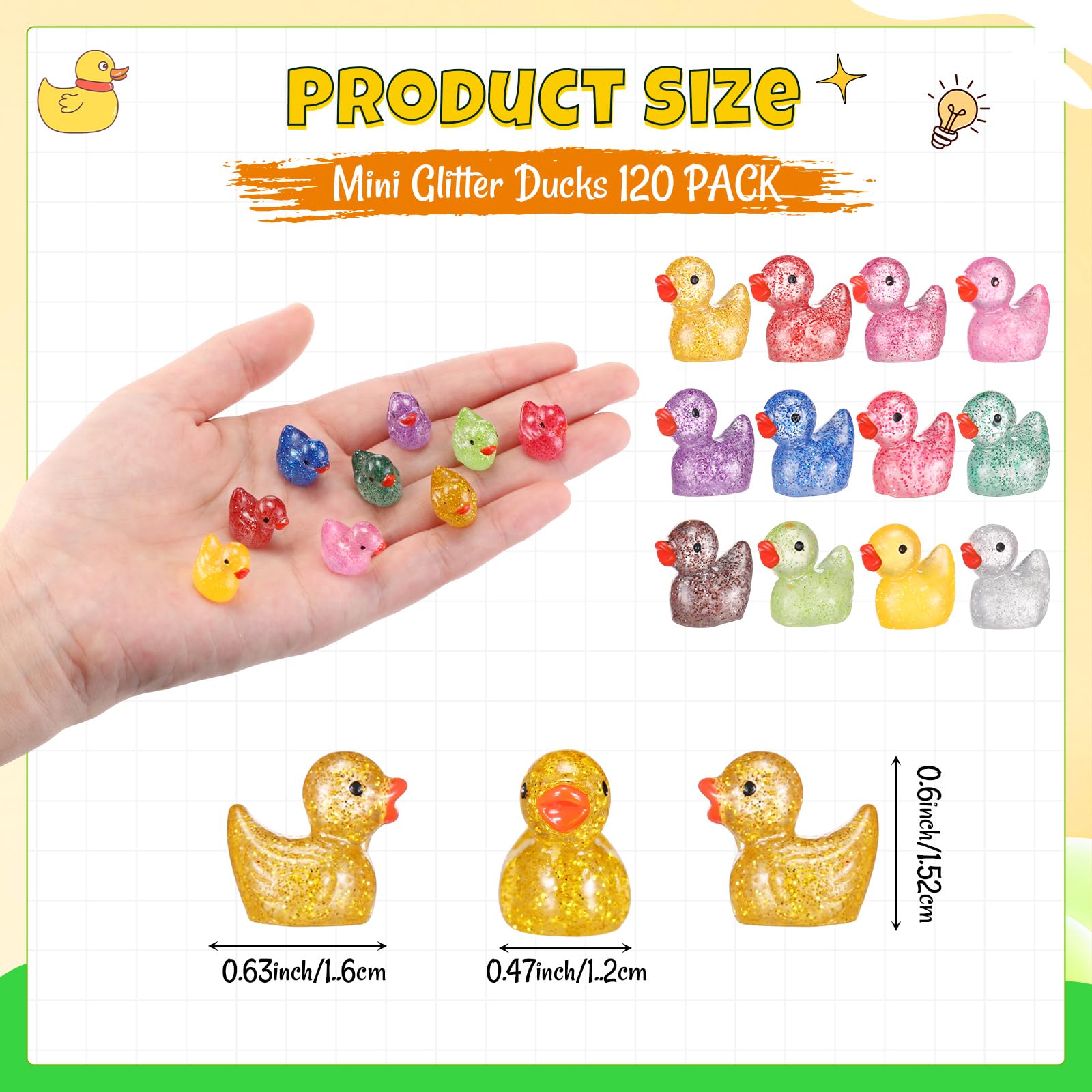 120 Mini Canards En Résine Saint-Valentin – 2 Styles, 4 Couleurs, Figurines Pour Décoration Romantique, Mariage, Maison De Poupée