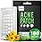 ZATKTK Acne Pimple Patch (180 Counts 4 Sizes), FSA Eligible Invisible Hydrocolloid Acne Patch with Tea Tree Oil & Calendula Oil, Acne Spot Patch Zit Patches for Face