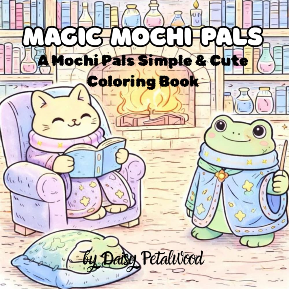 Magic Mochi Pals: A Mochi Pals Simple and Cute Coloring Book