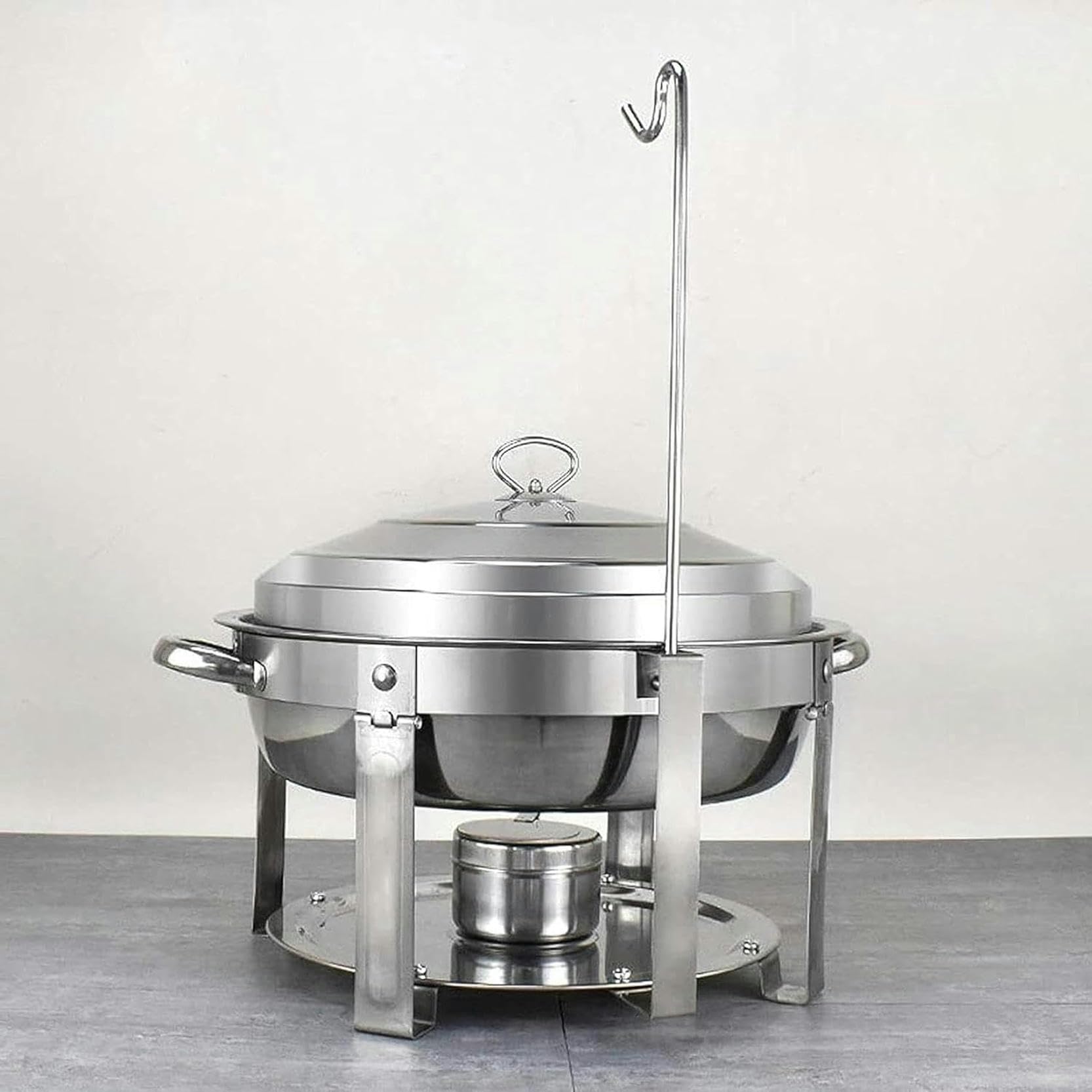 Chafing Dish in Acciaio Inox,Set di Chafing Dish Scaldavivande A Buffet,con Teglie per Alimenti E Porta-Combustibile,Set Professionale Scaldavivande per Catering,Buff