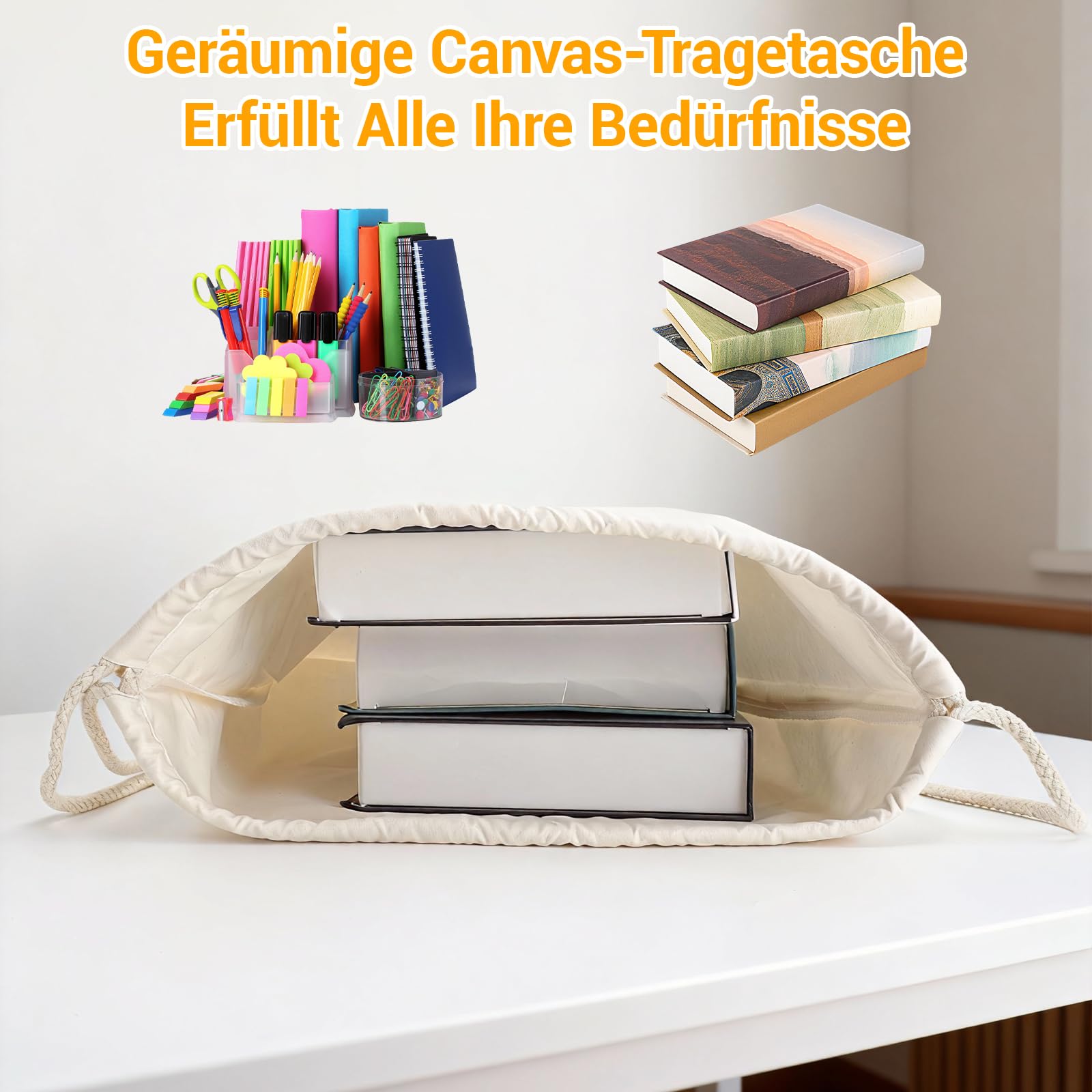 GZRXIOUS Lot de 5 Sac à Cordon en Coton 35x40cm – Sac en Toile de Sport, Sac en Tissu à Peindre pour École, Quotidien, l'École, Loisirs Comme Everyday Bag - 5