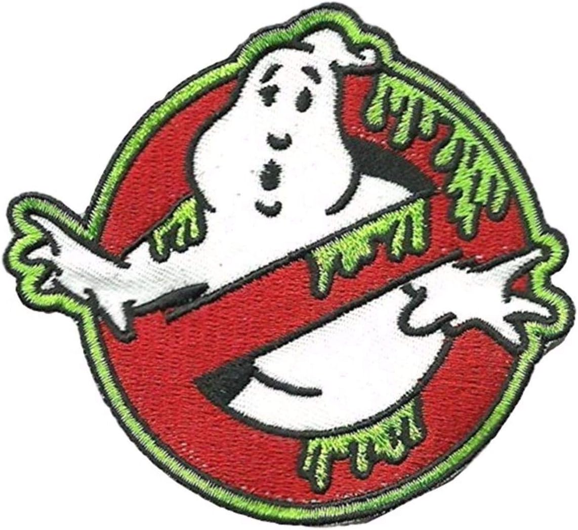 Ghostbusters Movie No-Ghosts Slime Logo 2 3/4 Wide Embroidered Costume Patch