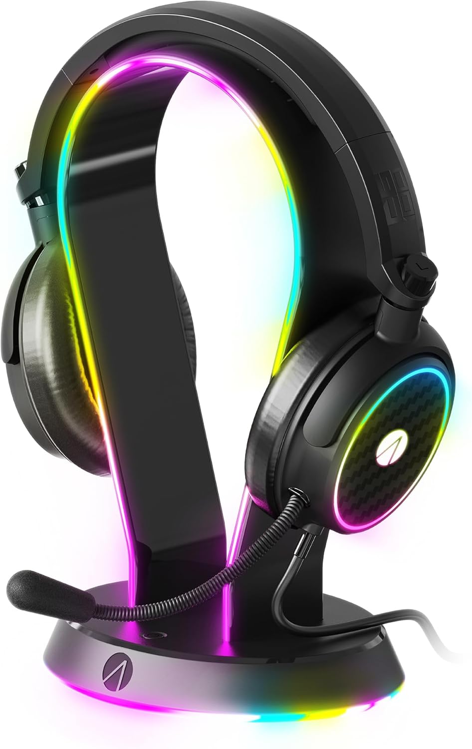 STEALTH RGB LightUp Gaming Headset and LightUp Headset Stand