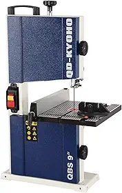 Serra de fita, serra de fita portátil de 23 cm para marcenaria, bancada FPM 770, 1/3 HP, motor de 120 V 2,5 A, serras de fita com mesa de trabalho de alumínio fundido com escala, serras de