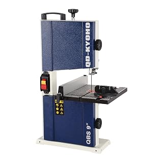 Band Saw, Portable 9-Inch Bandsaw for Woodworking, 2526 FPM Benchtop, 1/3 HP(output), 120 V 2.5-Amp Motor, Band Saws with Cast-Aluminum Worktable with Scale, Steel Bandsaws with Miter Gaug - Amazon product rated Grade A