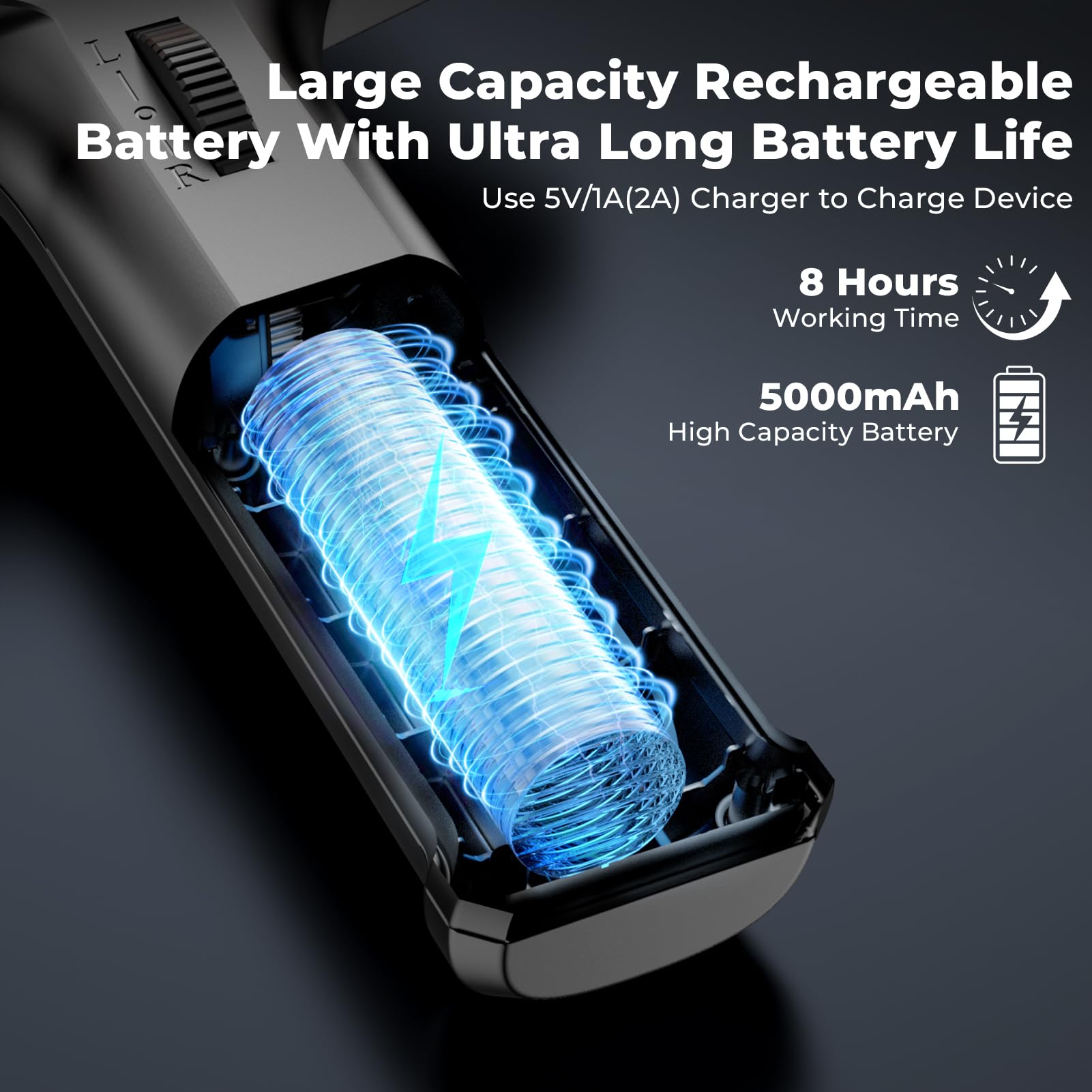 Boroscopio articulado bidireccional con luz, cámara de inspección endoscópica industrial de 0.25 pulgadas, pantalla IPS de 5 pulgadas, tubo de serpiente flexible impermeable de 5 pies, batería de 5000