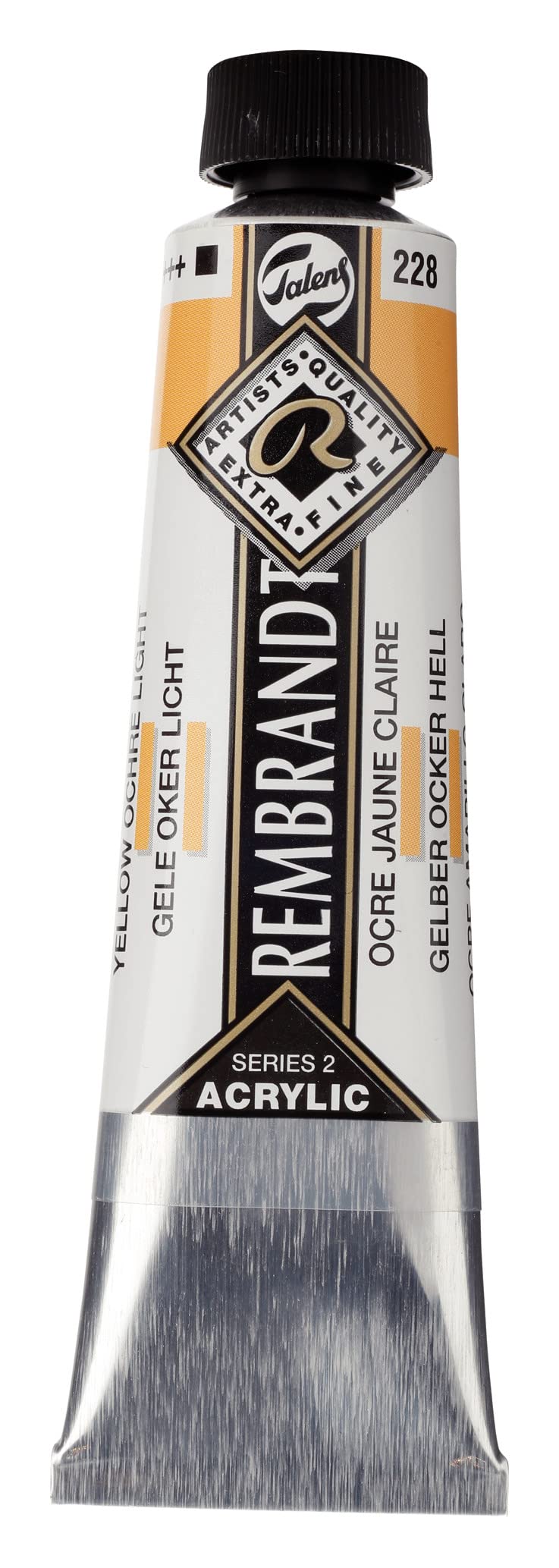 Rembrandt Yellow Ochre Light Acrylic Colour - Acrylic Paint Tube 40 Ml - 228 - Heavy Body With High Lightfastness - Artists’ Quality - Made In Netherlands