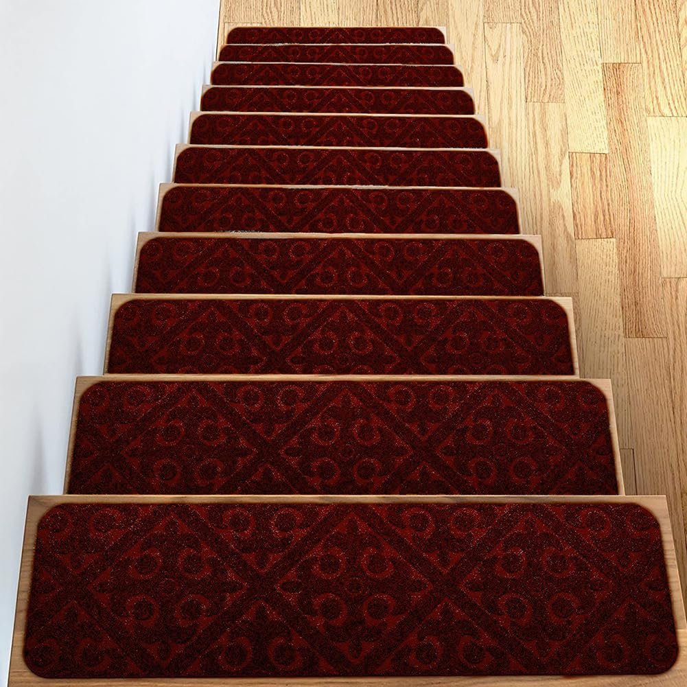 DFrywdgSEY Stair mats, 7PCS, Anti-Slip Self-Adhesive Safety for Children Elderly Dogs(B)