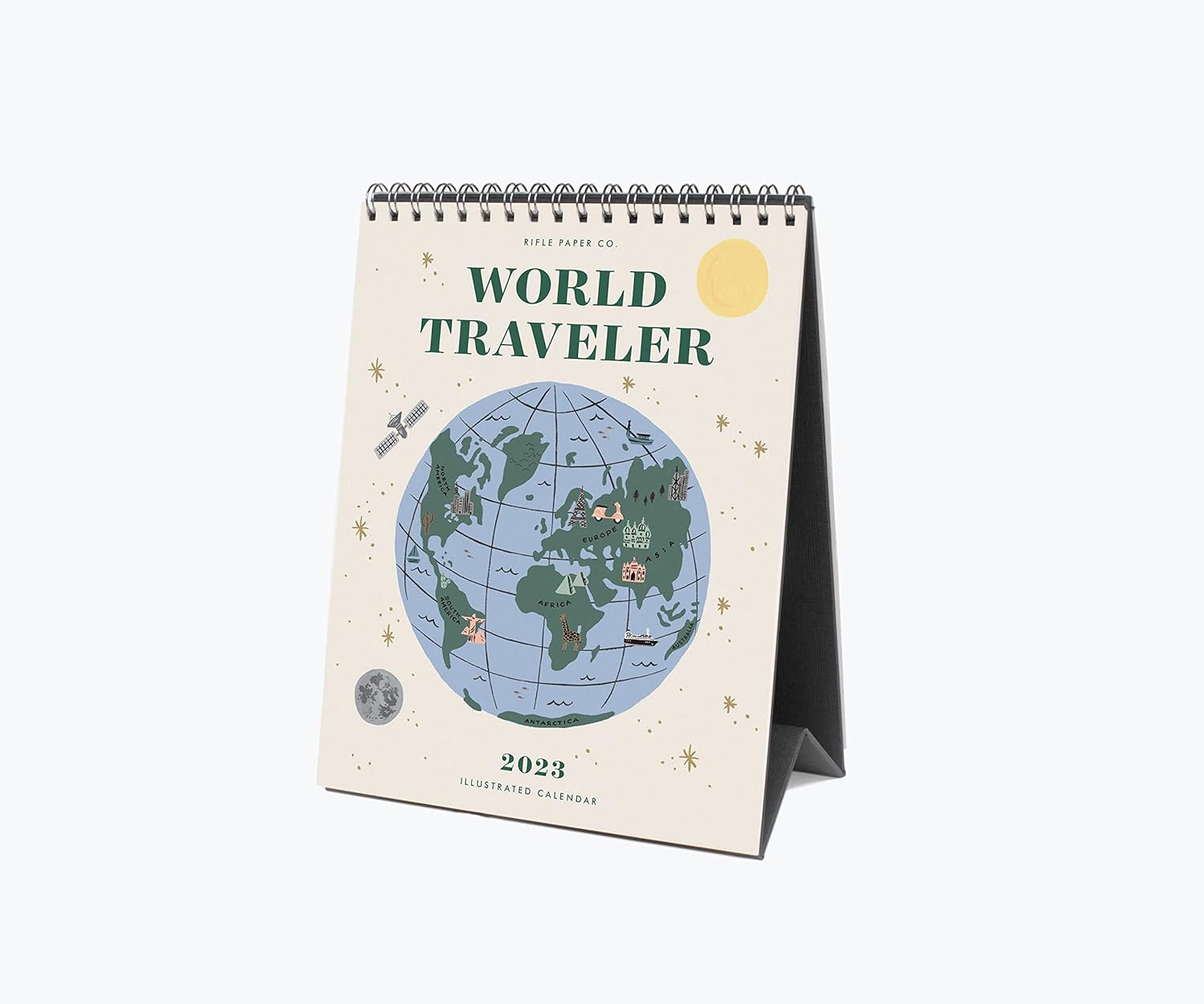 2023 Calendar Rifle Paper Co Amazon Com Rifle Paper Co World Traveler 2023 Desk Calendar Features 12 Illustrations Of Our Favorite Destinations Spiral Bound With Stand January December Months 7 5 L X 6 W Office Products