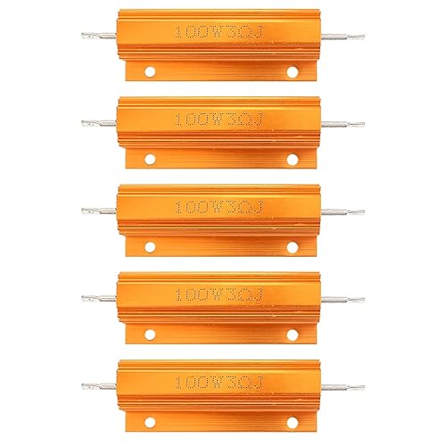 5pcs 100W 3 Ohm luminum Case Wirewound Resistores Montados Resistor Adaptadores