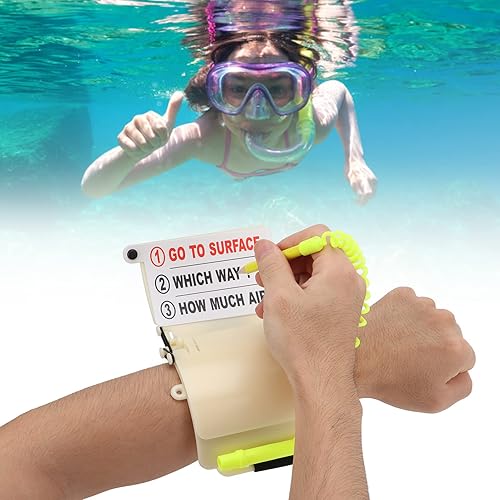 Miniatura 5 de Pizarra de escritura de buceo, escritura de muñeca, lápiz de pizarra de buceo, correa de buceo, tablero de escritura de muñeca, herramientas de