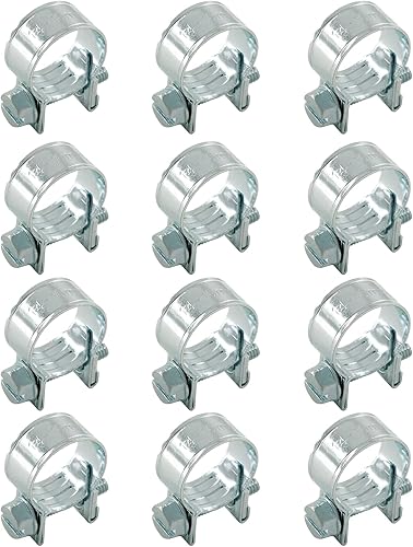 Miniatura 6 de Abrazadera de tubo ajustable de acero inoxidable para tubería de combustible (0.23 a 0.31 pulgadas), abrazadera de tubo ajustable para tubería de